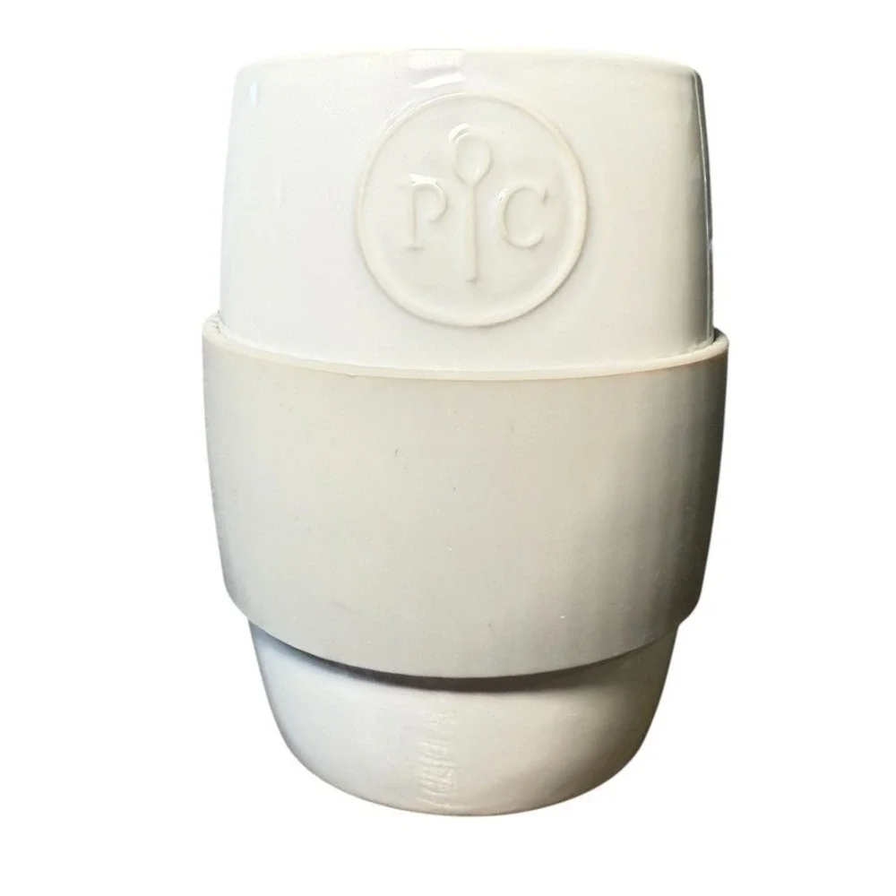 Pampered Chef Ceramic Egg Cooker & Silicone Sleeve W/out Lid 5